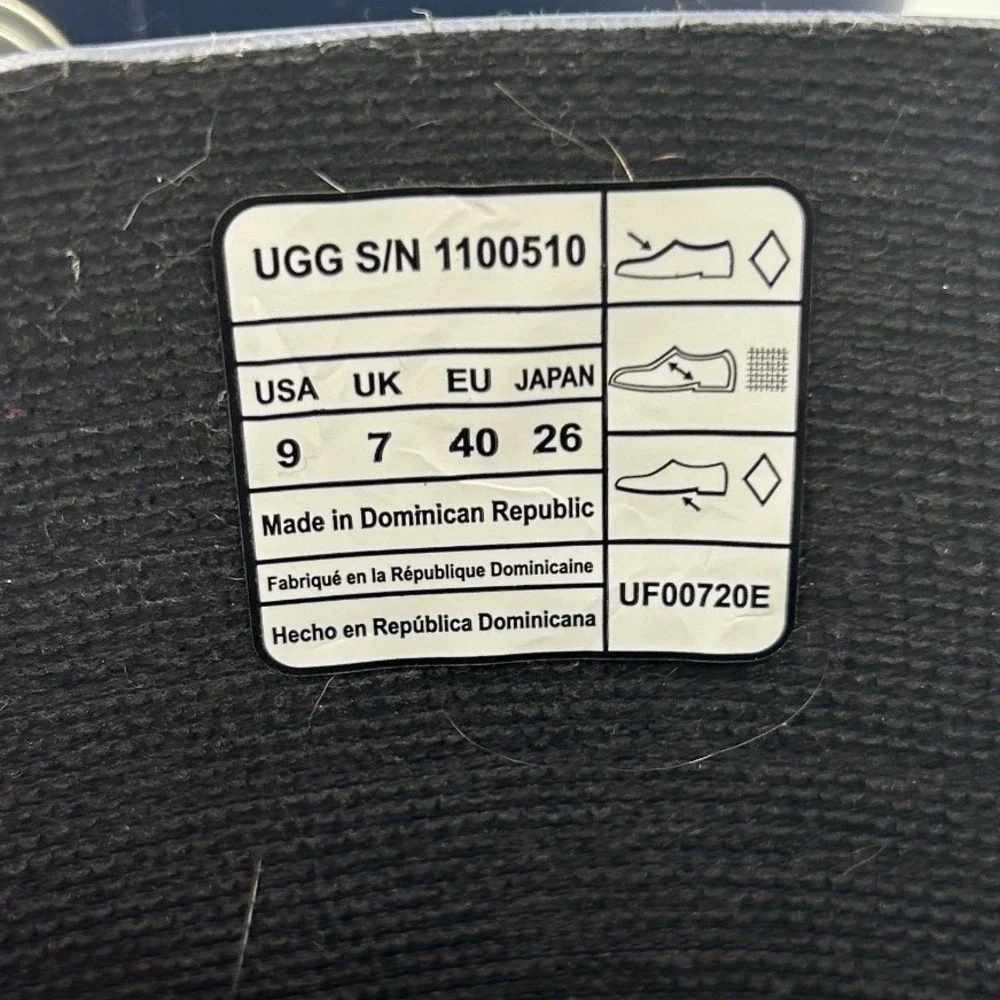 UGG Shaye Navy Blue Rubber Waterproof fur lined boots‎